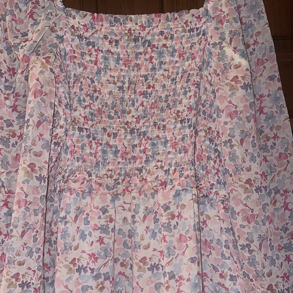 1 State floral off the shoulder dress - Picture 3 of 5